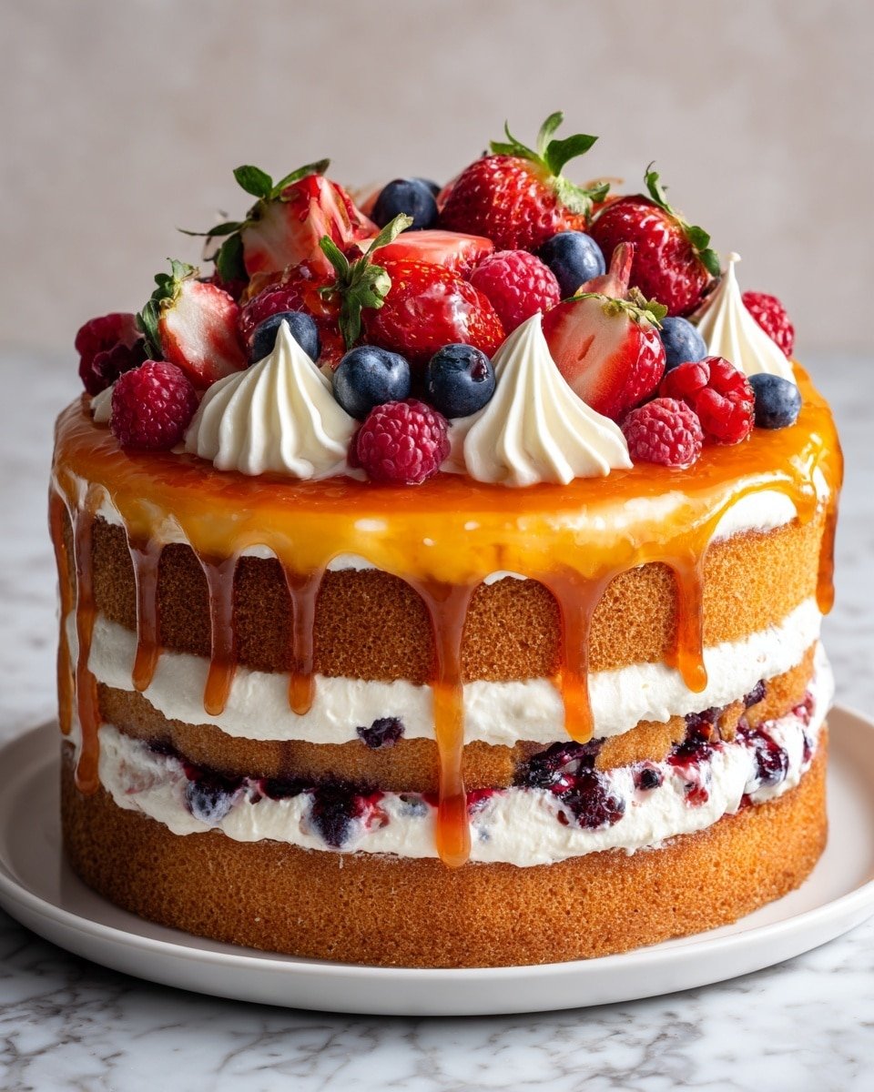 Heaven on Earth Cake: A Dreamy No-Bake Delight Recipe - Recipe Image — Heaven on Earth Cake, No-Bake Dessert, Layered Berry Cake, Easy Summer Dessert, No-Bake Cake Recipe