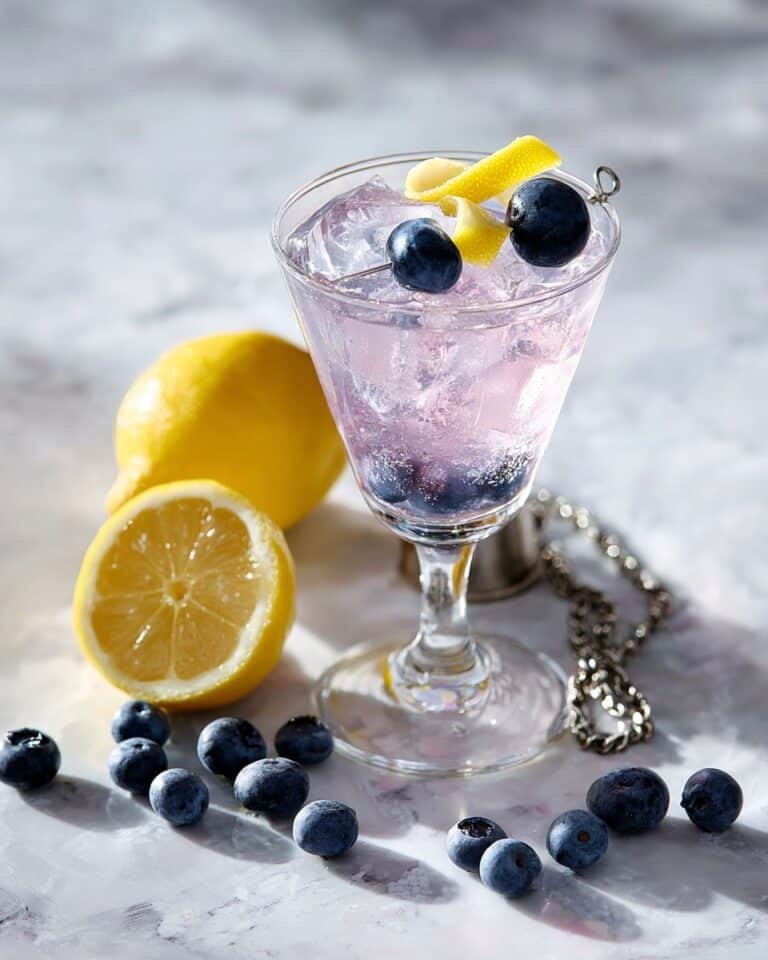 Frostbite Blueberry Martini Cocktail Recipe