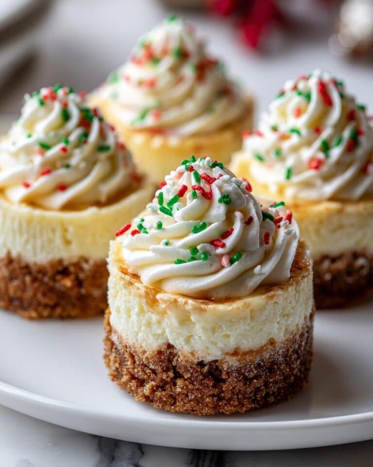 Mini Christmas Cheesecakes: 6 Irresistible Bites of Joy Recipe