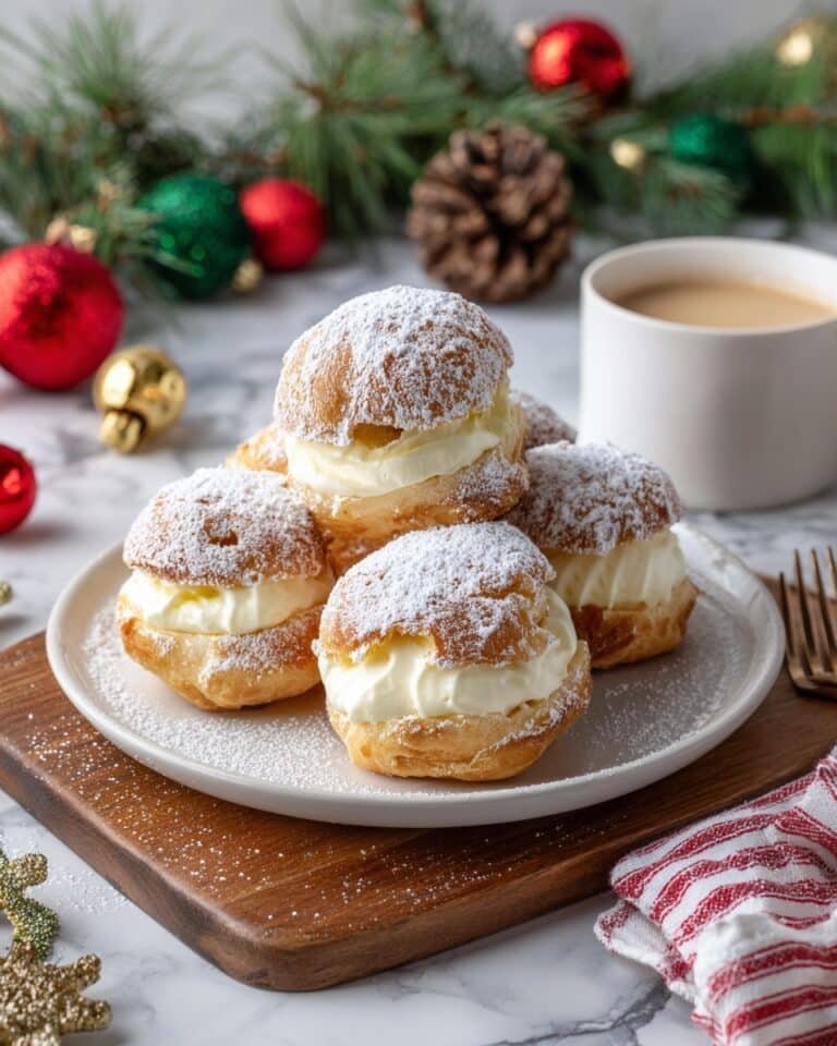 Irresistible Eggnog Cream Puffs for Your Holiday Celebration Recipe