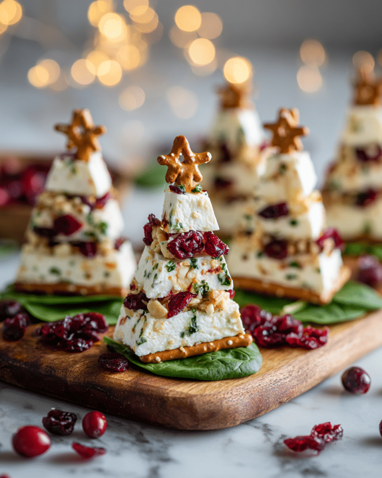 Festive Brie Christmas Tree Appetizers Recipe