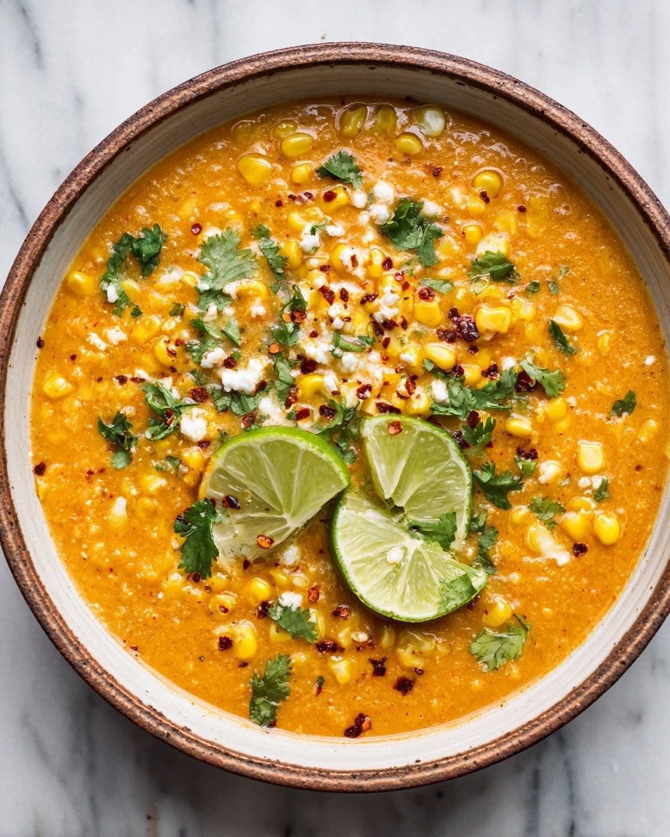 Street Corn Chicken Chili Recipe - Recipe Image — Street Corn Chicken Chili, street corn chicken chili recipe, spicy chicken corn chili, easy chicken chili with corn, flavorful corn chicken chili