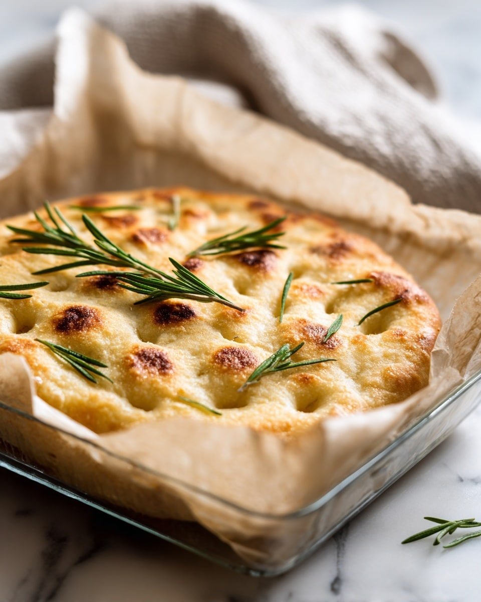 Gluten-Free No-Yeast Focaccia Recipe - Recipe Image — Gluten-Free No-Yeast Focaccia, gluten-free focaccia recipe, no-yeast bread, easy gluten-free bread, quick homemade focaccia