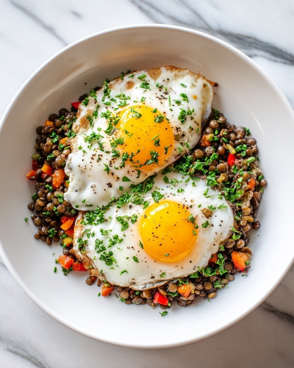 Savory Lentil Breakfast Bowl with Eggs, Spinach, and Avocado Recipe - Recipe Image — Savory Lentil Breakfast Bowl with Eggs, Spinach, and Avocado, healthy breakfast ideas, nutritious morning bowls, easy lentil breakfast recipes, wholesome breakfast bowl