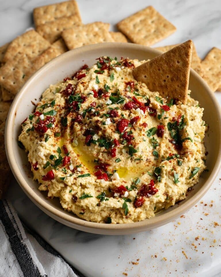 High Protein Cottage Cheese Giardiniera Dip Recipe