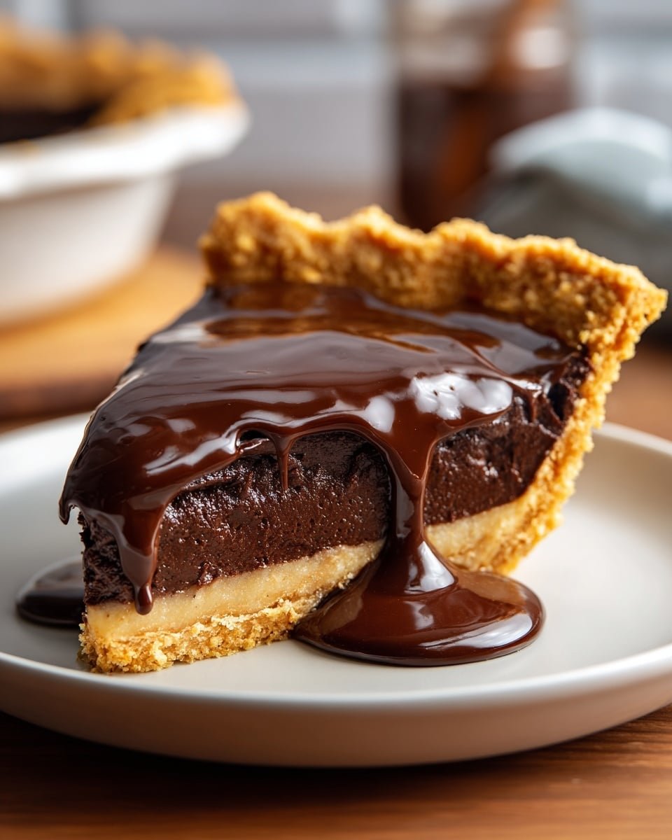 Grandma’s Chocolate Pie Recipe - Recipe Image — Grandma’s Chocolate Pie, easy chocolate pie recipe, homemade chocolate pie, rich chocolate dessert, classic chocolate pie