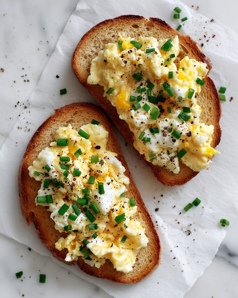 Egg and Ricotta Toast Recipe - Recipe Image — Egg and Ricotta Toast, Egg and Ricotta Breakfast, Simple Breakfast Recipes, Easy Sourdough Toast Ideas, Cozy Morning Brunch