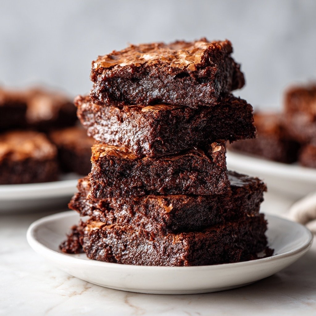 Flourless Greek Yogurt Brownies Recipe - Recipe Image — Flourless Greek Yogurt Brownies, Greek Yogurt Brownies, Healthy Flourless Brownie Recipe, Fudge Greek Yogurt Brownies, Easy Chocolate Yogurt Brownies