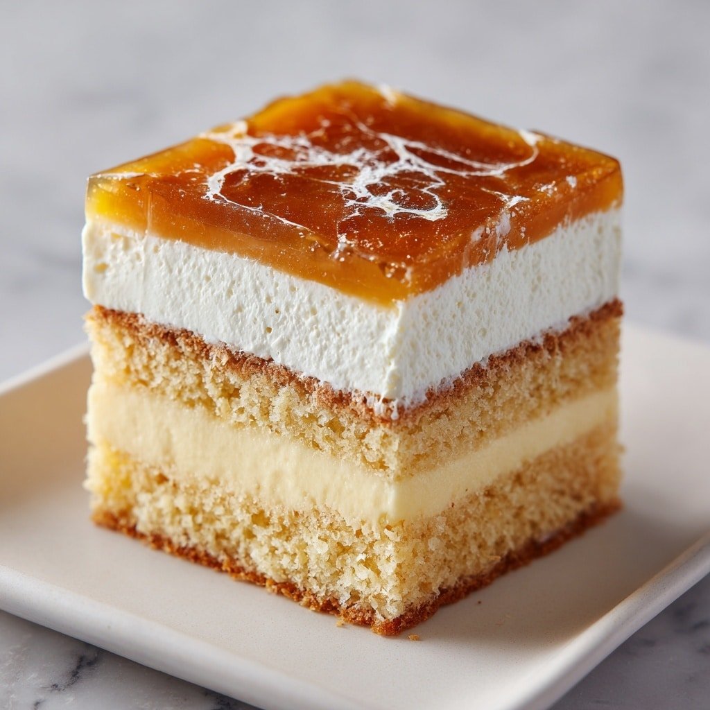 Authentic German Bee Sting Cake Recipe - Recipe Image — Authentic German Bee Sting Cake, German Bee Sting Cake, traditional Bee Sting Cake recipe, German cake with honey and almonds, homemade Bee Sting Cake