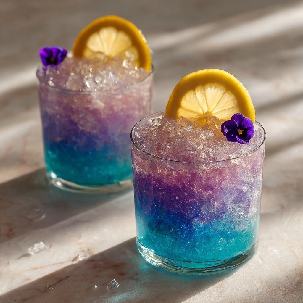 Simple Color-Changing Magic Lemonade Recipe - Recipe Image — Simple Color-Changing Magic Lemonade, colorful lemonade recipes, butterfly pea flower drinks, easy summer beverages, vibrant drink ideas