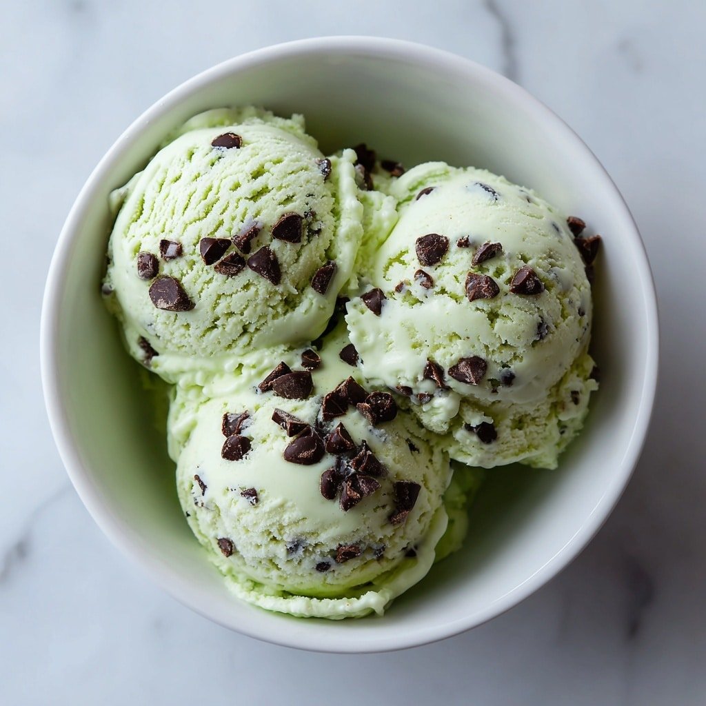 Mint Chocolate Chip Ice Cream Recipe - Recipe Image — Mint Chocolate Chip Ice Cream, homemade mint chocolate chip ice cream, easy mint chocolate chip ice cream recipe, creamy mint chocolate ice cream, chocolate chip ice cream with mint