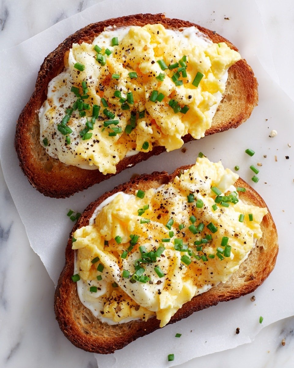 Egg and Ricotta Toast Recipe - Recipe Image — Egg and Ricotta Toast, Egg and Ricotta Breakfast, Simple Breakfast Recipes, Easy Sourdough Toast Ideas, Cozy Morning Brunch