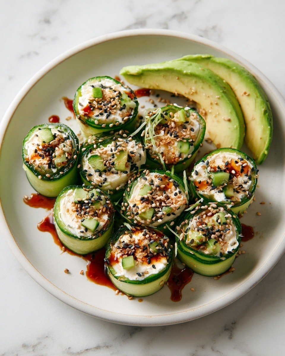 Chicken Salad Cucumber Roll Ups Recipe - Recipe Image — Chicken Salad Cucumber Roll Ups, easy healthy appetizers, summer snack ideas, light lunch recipes, refreshing chicken salad wraps
