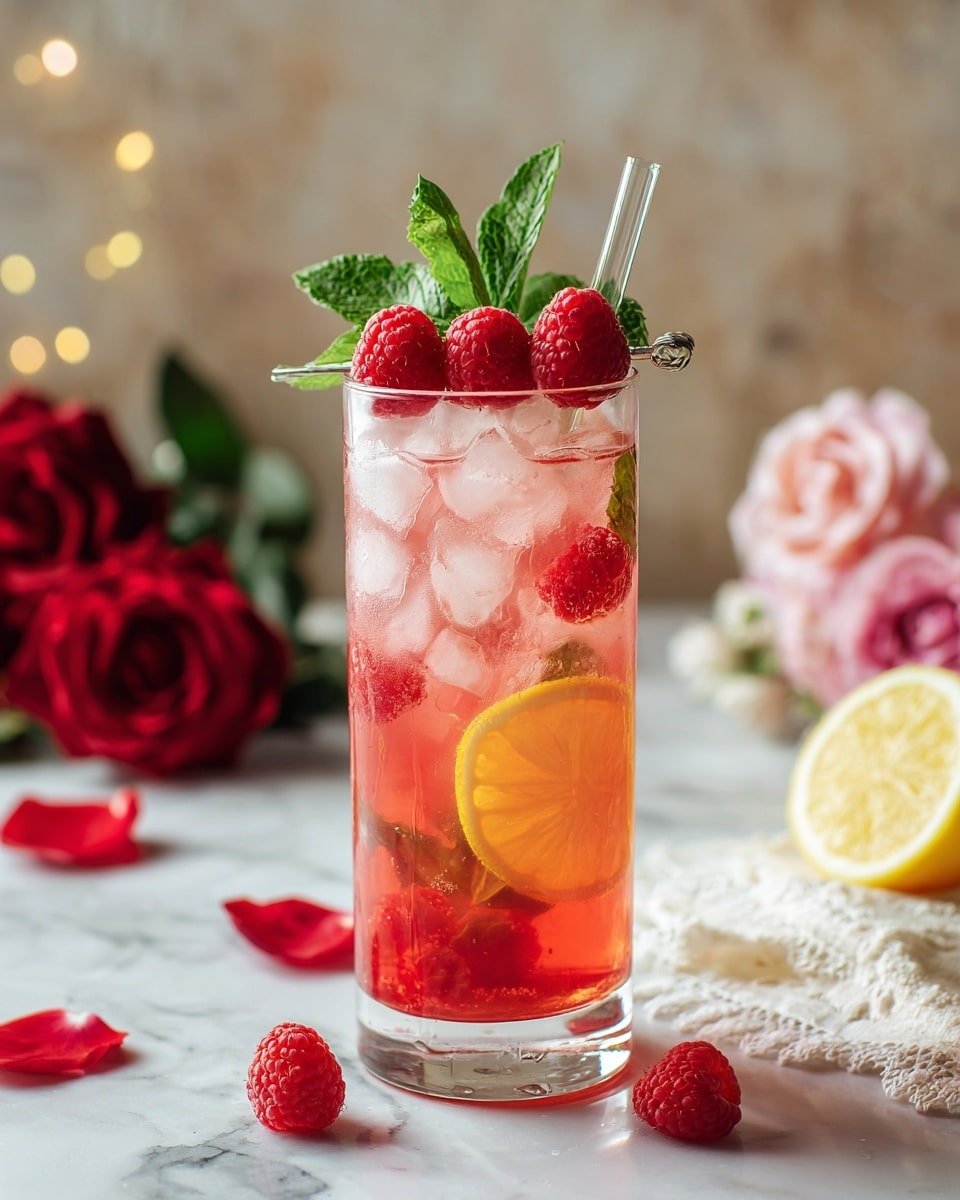 Cupid’s Spiked Raspberry Lemonade Recipe - Recipe Image — Cupid’s Spiked Raspberry Lemonade, raspberry lemonade with vodka, easy summer cocktail, refreshing raspberry lemon drink, fruit-infused alcoholic beverages