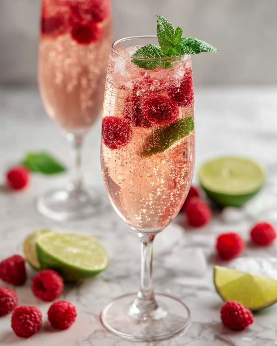 Raspberry Moscato Cocktail Recipe - Recipe Image — Raspberry Moscato Cocktail, Raspberry Moscato Drink, Easy Raspberry Moscato, Sparkling Raspberry Cocktail, Fruity Moscato Drink
