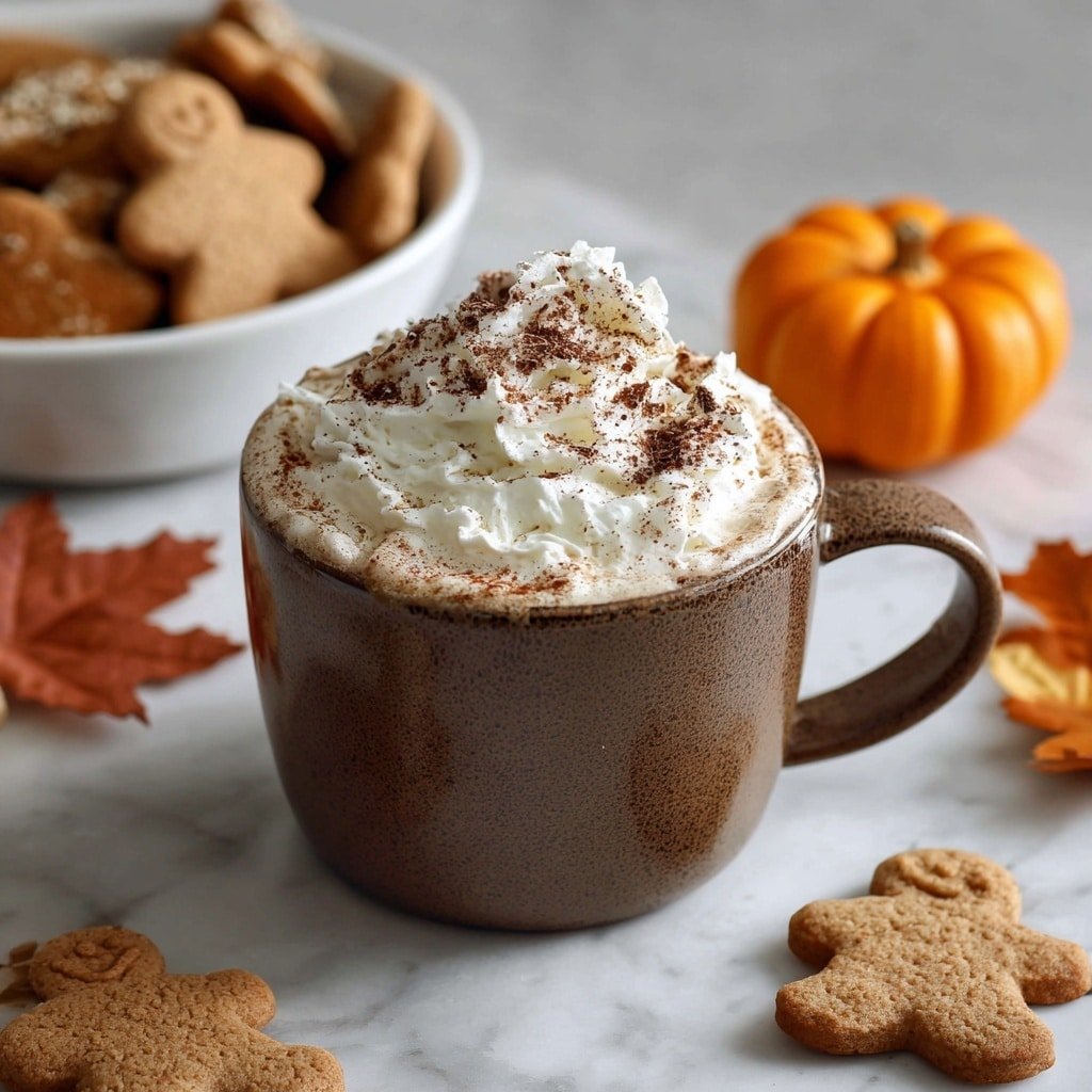 Gingerbread Hot Chocolate Recipe - Recipe Image — Gingerbread Hot Chocolate, cozy holiday hot chocolate, spiced hot chocolate recipe, easy gingerbread hot chocolate, festive warm drinks