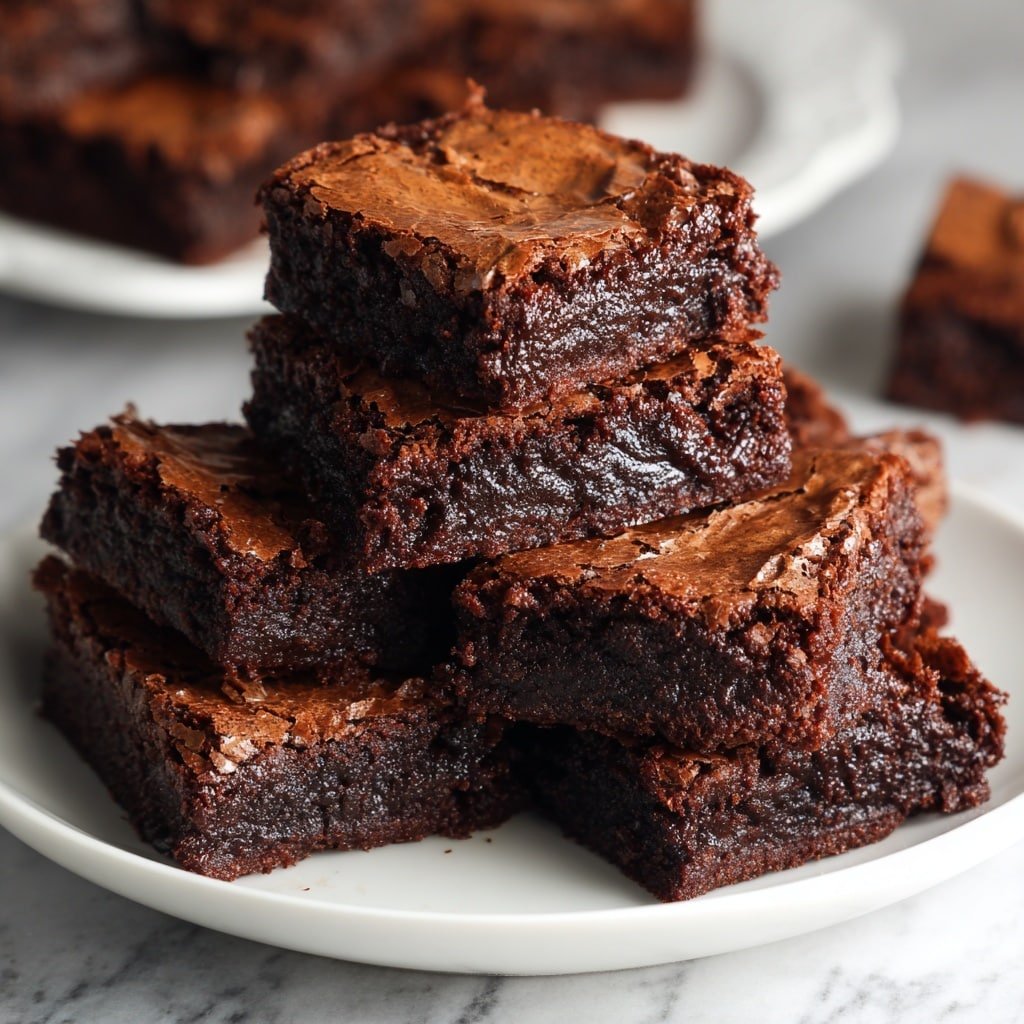 Flourless Greek Yogurt Brownies Recipe - Recipe Image — Flourless Greek Yogurt Brownies, Greek Yogurt Brownies, Healthy Flourless Brownie Recipe, Fudge Greek Yogurt Brownies, Easy Chocolate Yogurt Brownies
