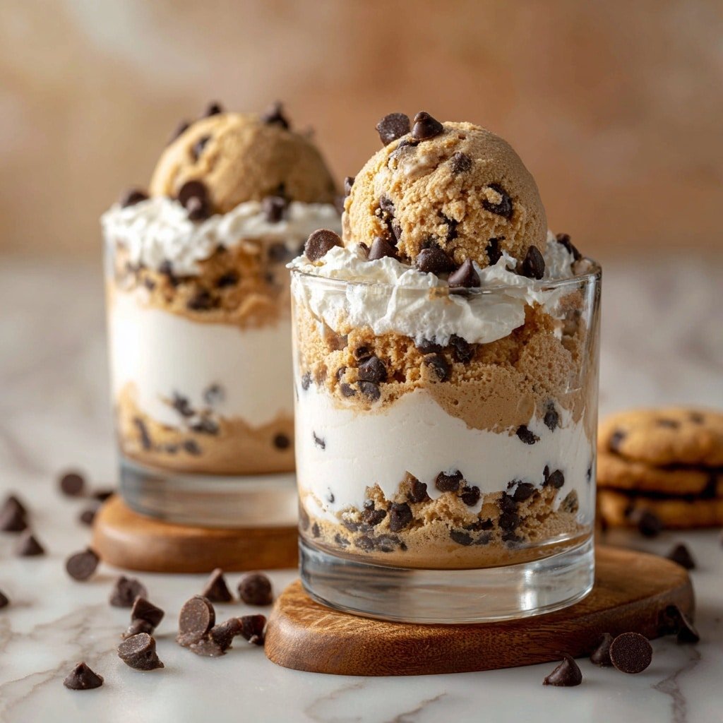 Cookie Dough Yogurt Delight Recipe - Recipe Image — Cookie Dough Yogurt Delight, cookie dough yogurt dessert, easy healthy yogurt snack, quick no-bake yogurt treat, indulgent yogurt snack recipe