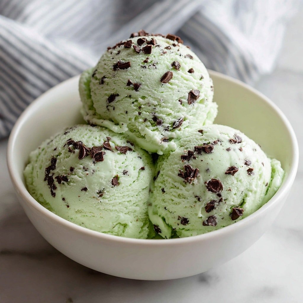 Mint Chocolate Chip Ice Cream Recipe - Recipe Image — Mint Chocolate Chip Ice Cream, Mint Chocolate Chip Homemade Ice Cream, Cool Mint Chocolate Dessert, Easy Mint Chocolate Ice Cream Recipe, Refreshing Ice Cream with Chocolate Chips