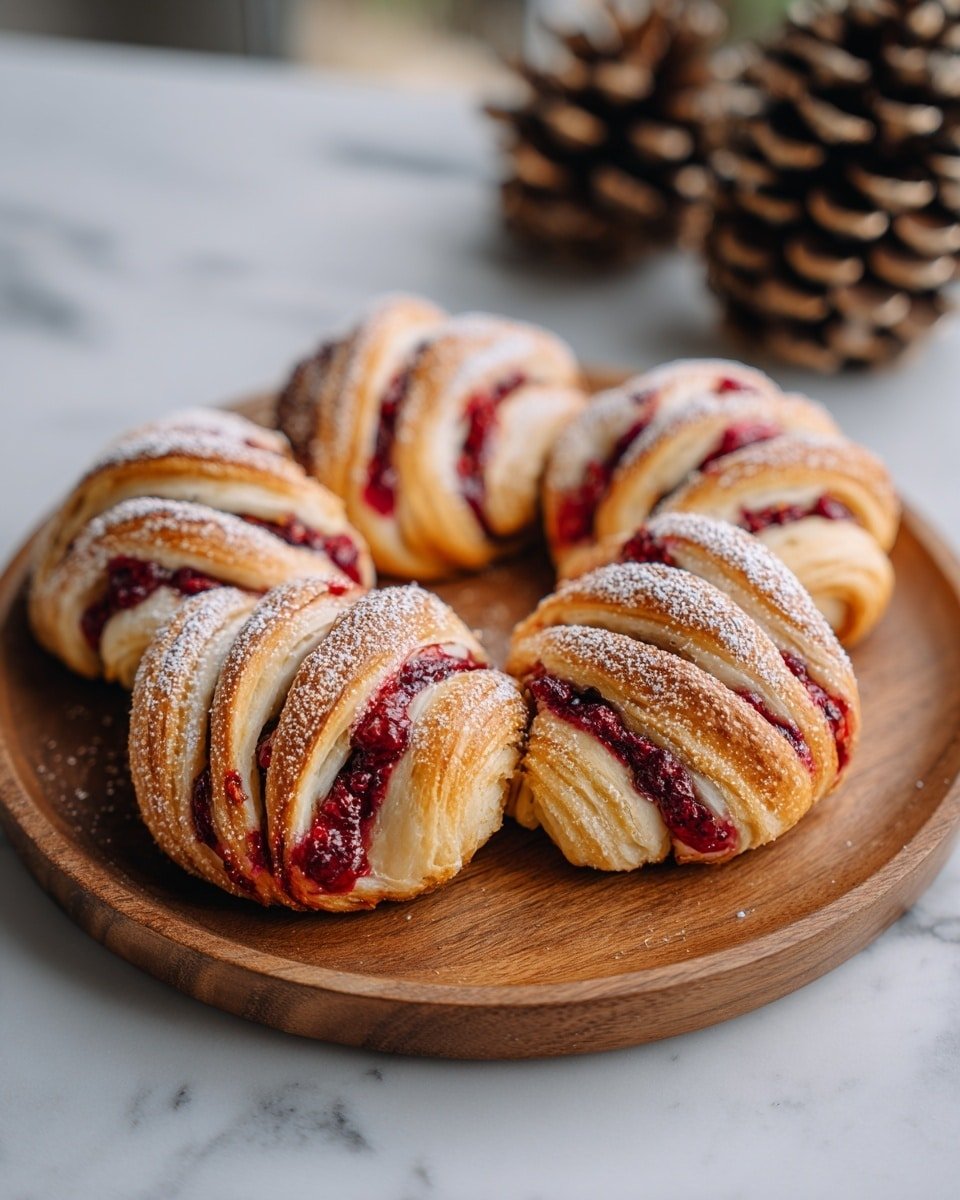 Homemade Cranberry Orange Star Bread Recipe - Recipe Image — Homemade Cranberry Orange Star Bread, festive holiday bread, citrus cranberry pastry, easy star-shaped bread recipe, breakfast sweet bread