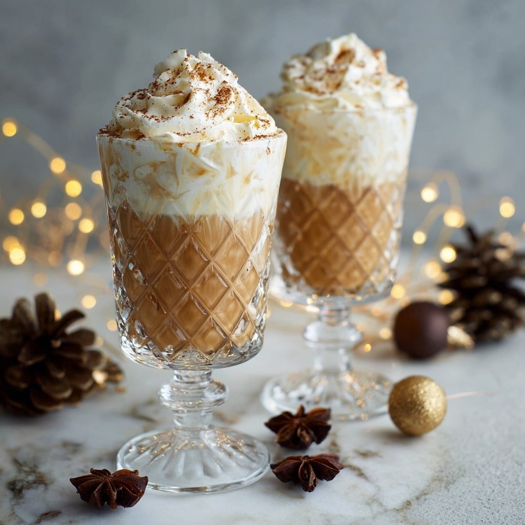 Eggnog and Coffee Cocktail Recipe - Recipe Image — Eggnog and Coffee Cocktail, festive coffee eggnog drink, holiday eggnog cocktail, warm coffee eggnog beverage, creamy coffee holiday cocktail