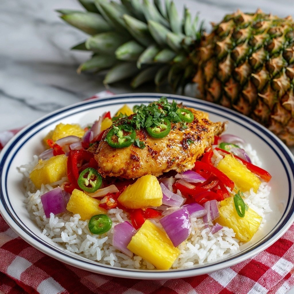 Crockpot Pineapple Brown Sugar Chicken Recipe - Recipe Image — Crockpot Pineapple Brown Sugar Chicken, slow cooker pineapple chicken, easy pineapple chicken recipe, sweet and savory chicken, tropical chicken dinner