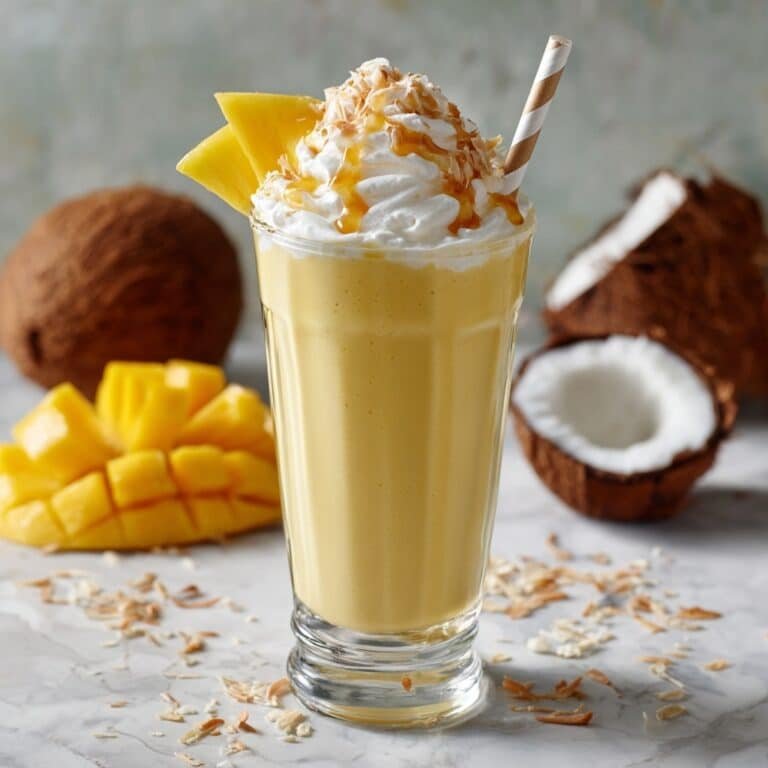 Mango Coconut Milkshake Recipe