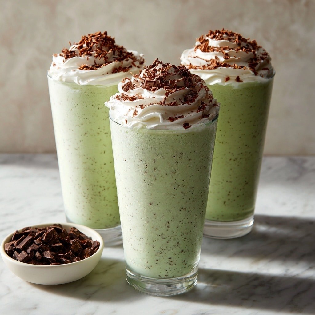Mint Chocolate Chip Milkshake Recipe - Recipe Image — Mint Chocolate Chip Milkshake, Mint Chocolate Chip Milkshake recipe, easy mint milkshake, homemade chocolate chip milkshake, creamy mint milkshake for summer