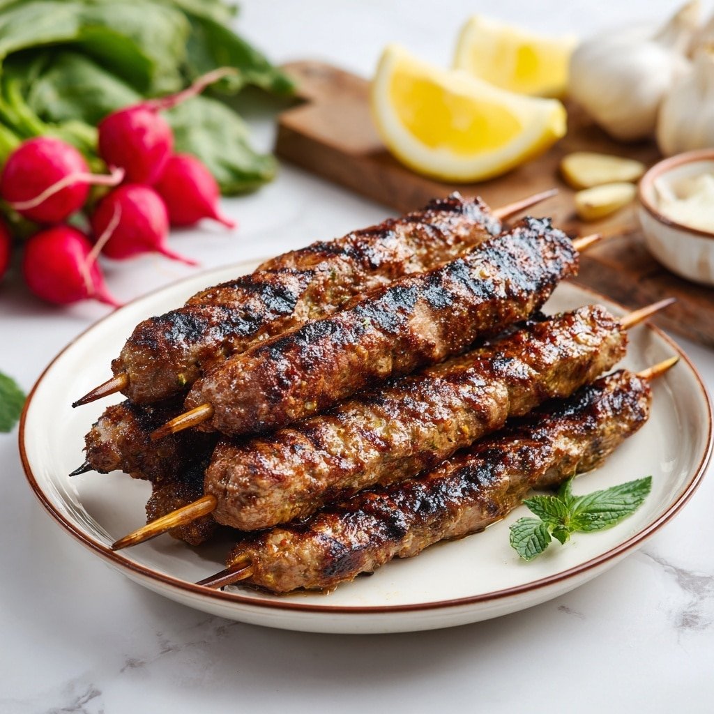 Grilled Marinated Pork Skewers with Homemade Aioli Recipe - Recipe Image — Grilled Marinated Pork Skewers with Homemade Aioli, flavorful pork skewers, easy grilled pork recipes, summer BBQ pork, homemade aioli dipping sauce