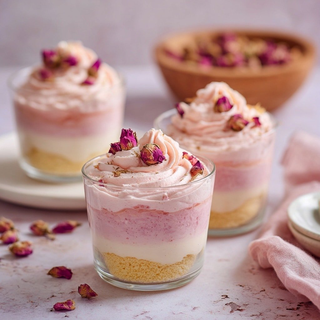 Rose Tiramisu with Mascarpone Recipe - Recipe Image — Rose Tiramisu with Mascarpone, delicate floral tiramisu, easy rose mascarpone dessert, elegant rose-flavored tiramisu, comforting floral Italian dessert