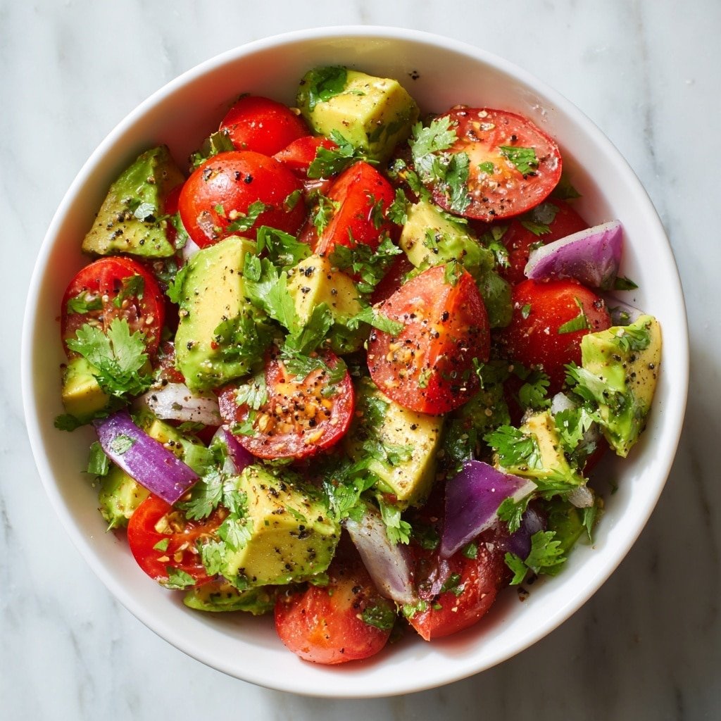 Avocado and Tomato Salad with Lime Dressing Recipe