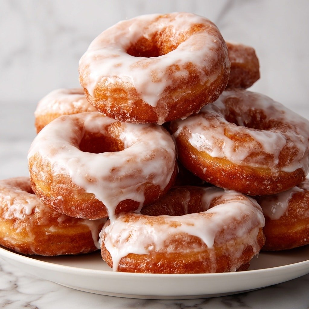 Baked Apple Donuts with Glaze Recipe - Recipe Image — Baked Apple Donuts with Glaze, baked apple donut recipe, easy baked apple donuts, autumn apple donuts, glazed baked donuts