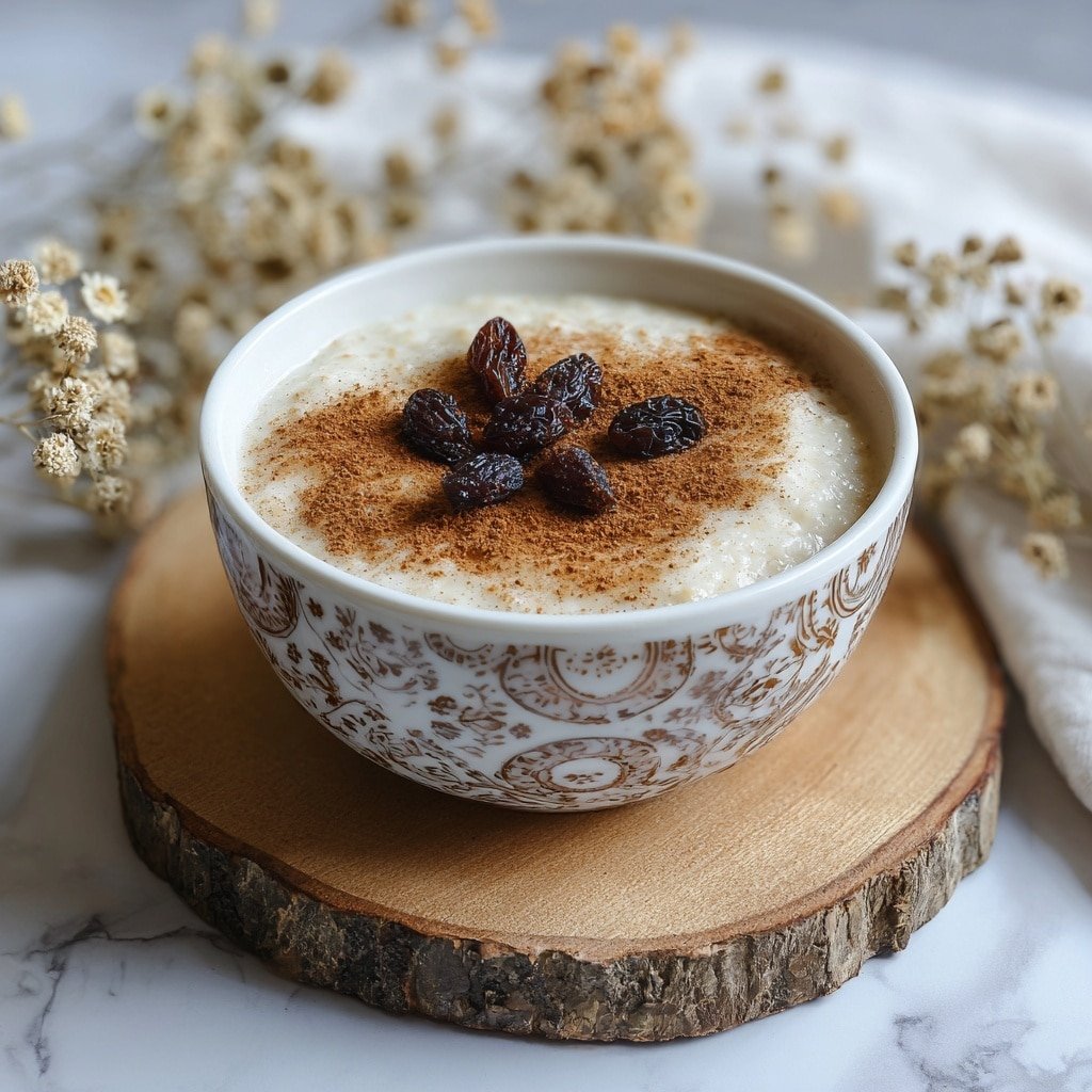 Creamy Rice Pudding with Cinnamon and Vanilla Recipe - Recipe Image — Creamy Rice Pudding with Cinnamon and Vanilla, comforting dessert recipes, easy rice pudding dessert, homemade custard pudding, cozy sweet treats