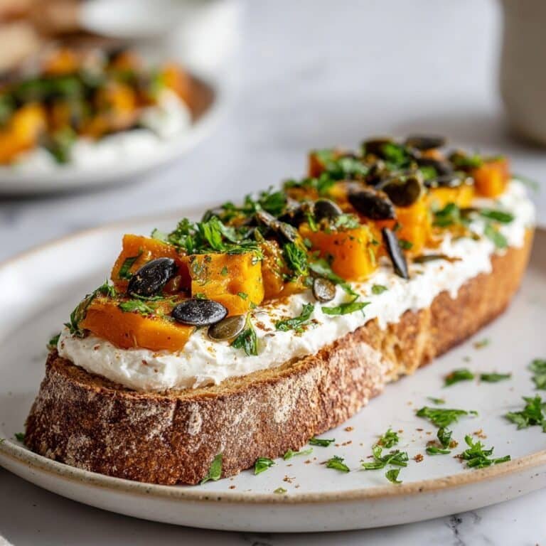 Honey Carrots on Toast with Cottage Cheese, Pumpkin Seeds, and Fresh Herbs Recipe
