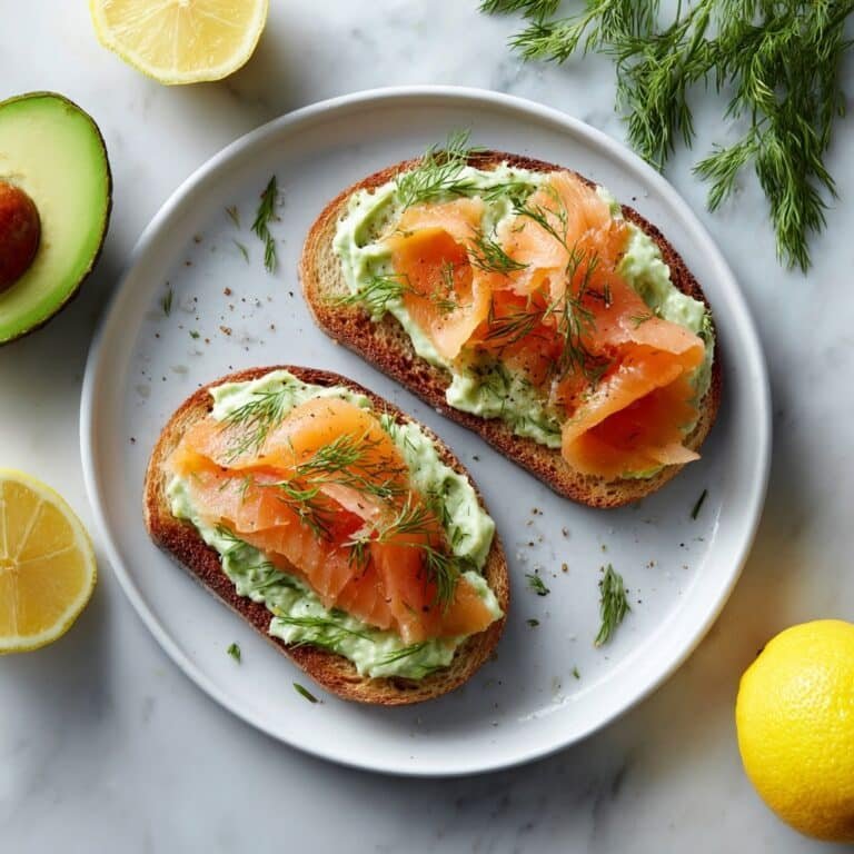 Smoked Salmon and Avocado Bruschetta Recipe