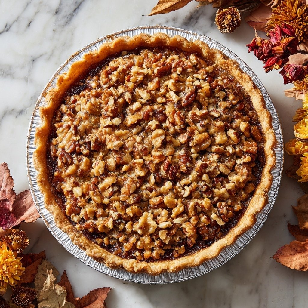 Maple Walnut Pie Recipe - Recipe Image — Maple Walnut Pie, Maple Walnut Pie Recipe, Easy Maple Walnut Pie, Autumn Pie with Maple and Walnuts, Homemade Maple Walnut Pie