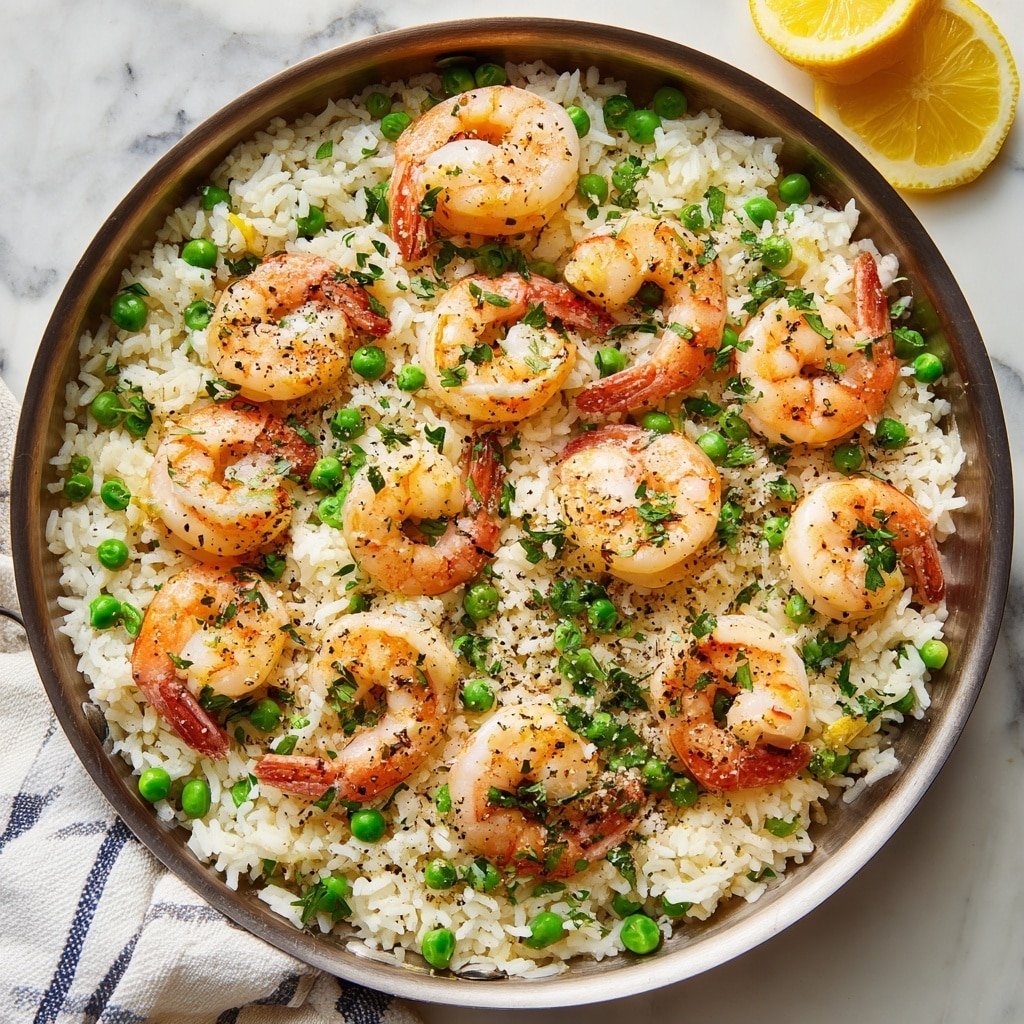 One-Pot Garlic Butter Shrimp and Rice Recipe - Recipe Image — One-Pot Garlic Butter Shrimp and Rice, easy shrimp and rice dinner, simple seafood rice recipe, quick garlic shrimp skillet, comfort food shrimp and rice