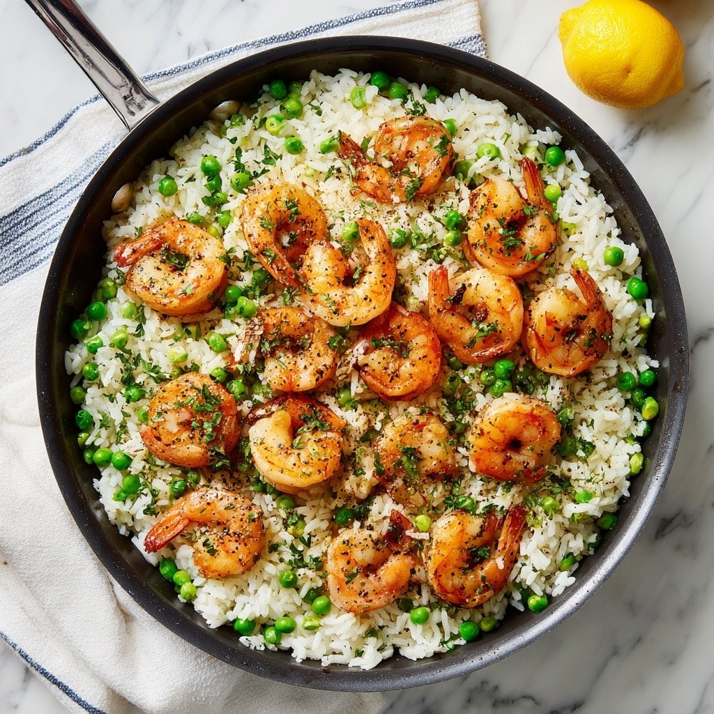 One-Pot Garlic Butter Shrimp and Rice Recipe - Recipe Image — One-Pot Garlic Butter Shrimp and Rice, easy shrimp and rice dinner, simple seafood rice recipe, quick garlic shrimp skillet, comfort food shrimp and rice