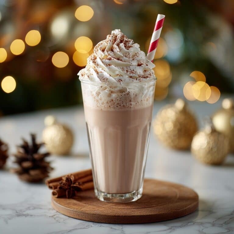 Eggnog Bourbon Milkshake Recipe