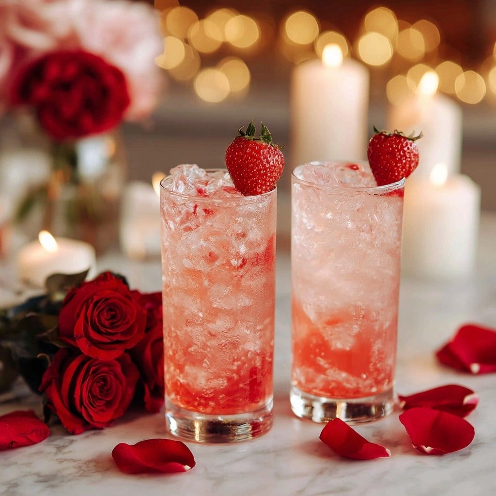 Strawberry Basil Cooler Recipe - Recipe Image — Strawberry Basil Cooler, strawberry basil drinks, refreshing berry drinks, summer cocktail recipes, easy fruit cooler