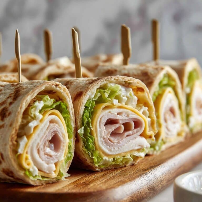 Sun-Dried Tomato & Turkey Pinwheel Sandwiches Recipe