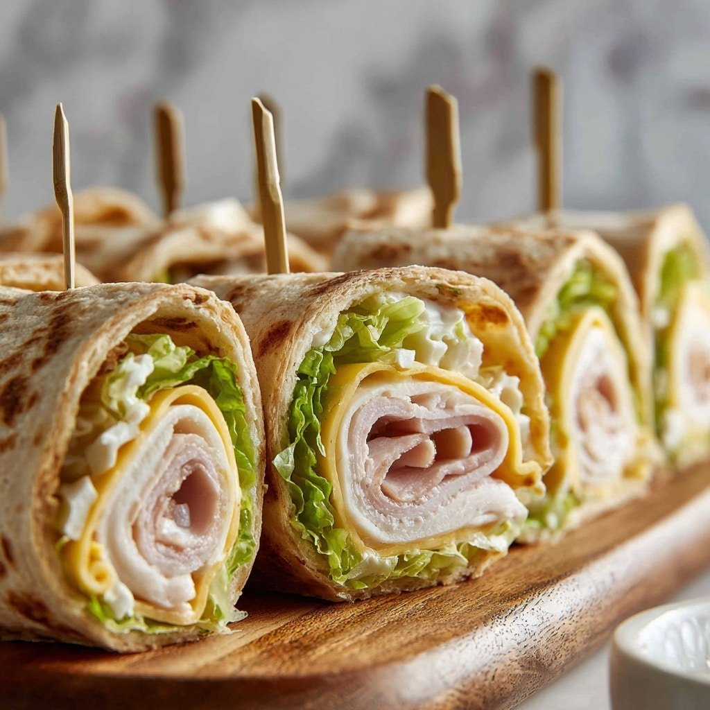 Sun-Dried Tomato & Turkey Pinwheel Sandwiches Recipe