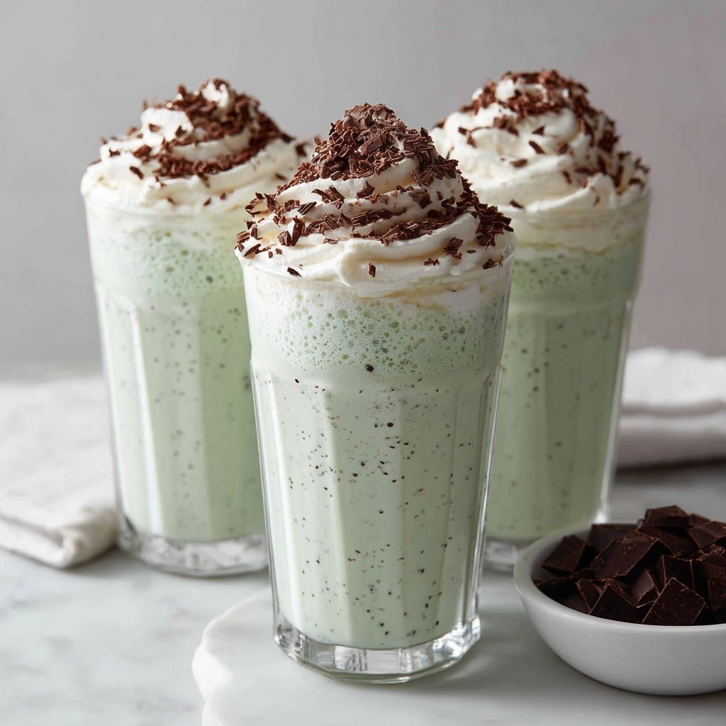 Mint Chocolate Chip Milkshake Recipe - Recipe Image — Mint Chocolate Chip Milkshake, Mint Chocolate Chip Milkshake recipe, easy mint milkshake, homemade chocolate chip milkshake, creamy mint milkshake for summer
