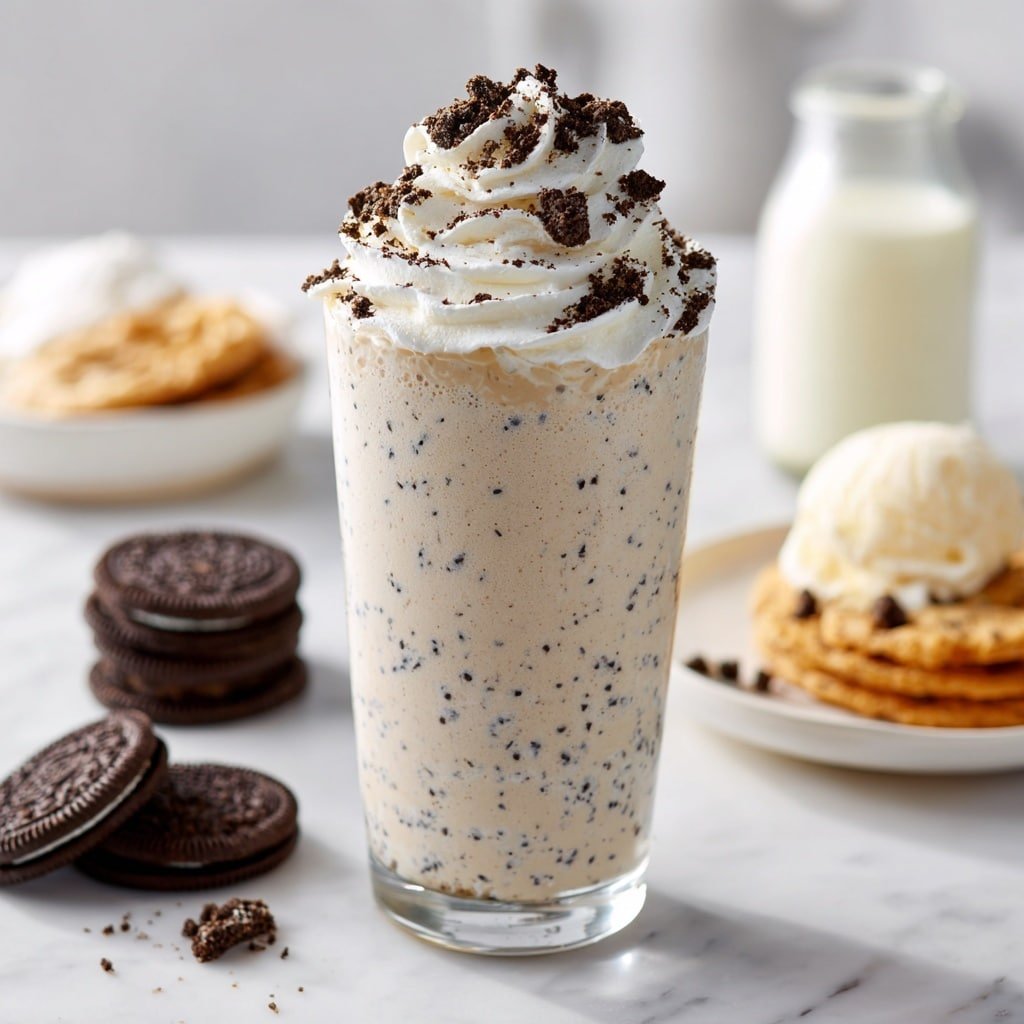 Cookies and Cream Milkshake Recipe - Recipe Image — Cookies and Cream Milkshake, Cookies and Cream Milkshake Recipe, Easy Cookies and Cream Shake, Creamy Cookies and Cream Drink, Quick Cookies and Cream Shake