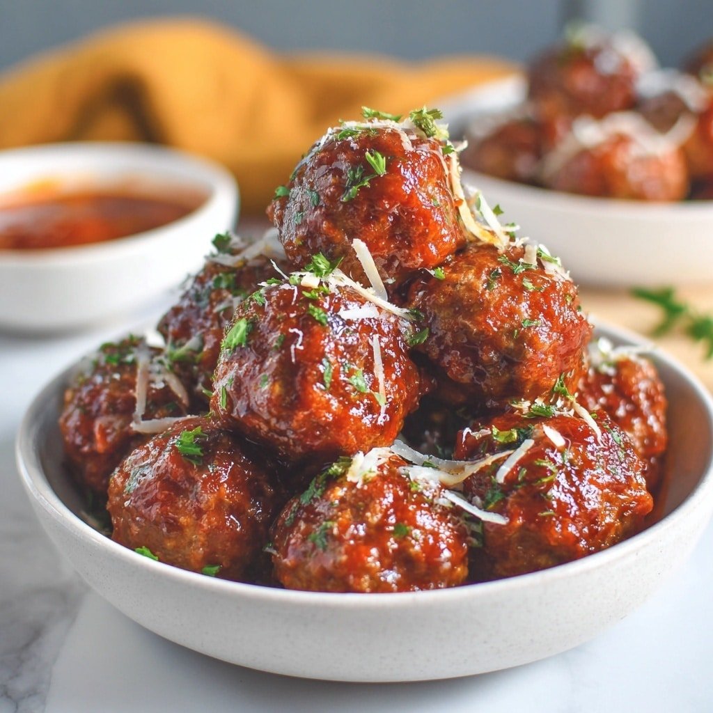 Mini Meatballs with Parmesan and Italian Seasoning Recipe - Recipe Image — Mini Meatballs with Parmesan and Italian Seasoning, Italian meatball recipe, baked mini meatballs, easy Italian appetizer, quick homemade meatballs