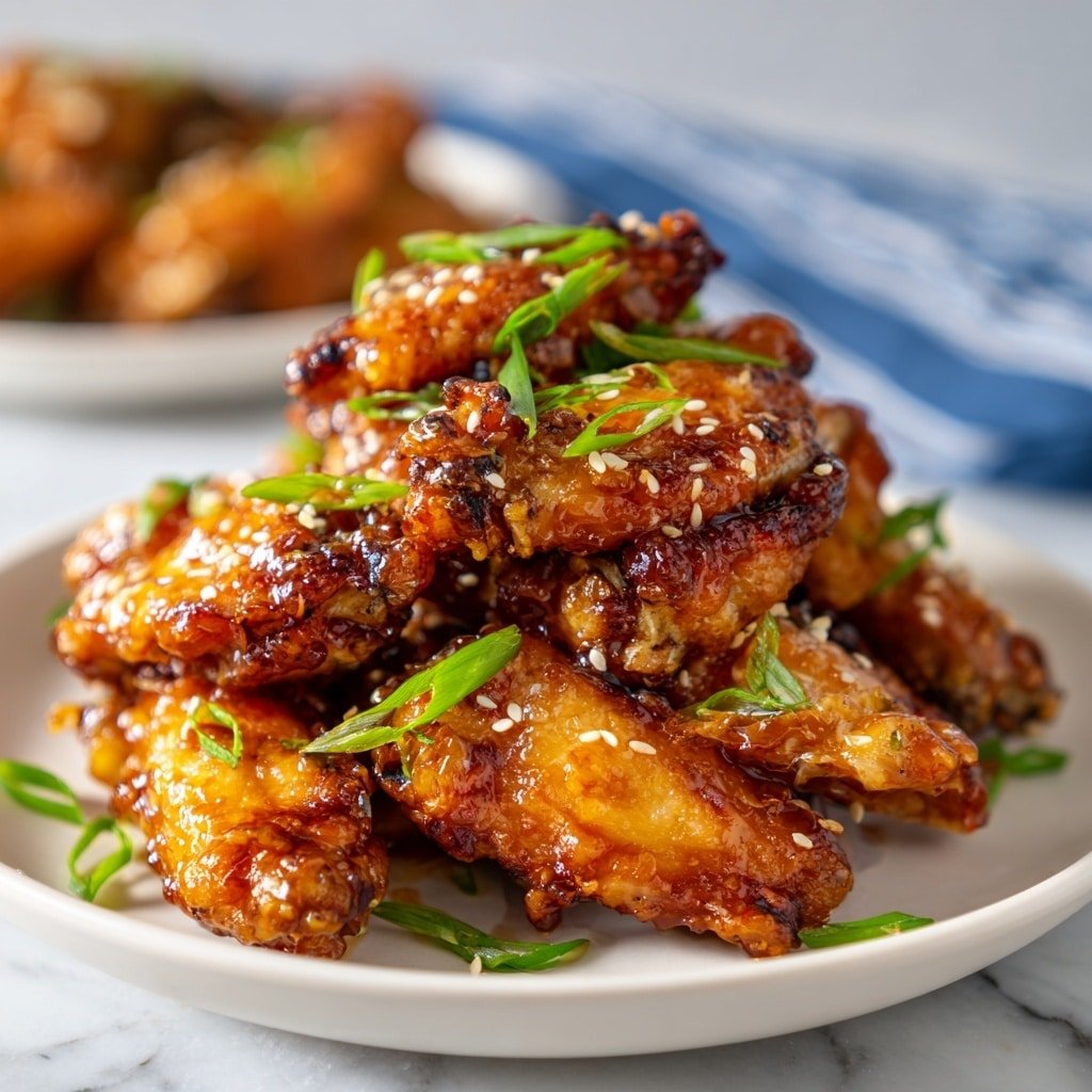 Asian Sticky Wings Recipe - Recipe Image — Asian Sticky Wings, Asian Sticky Wings Recipe, easy Asian chicken wings, caramelized wing recipe, flavorful Asian wing dish