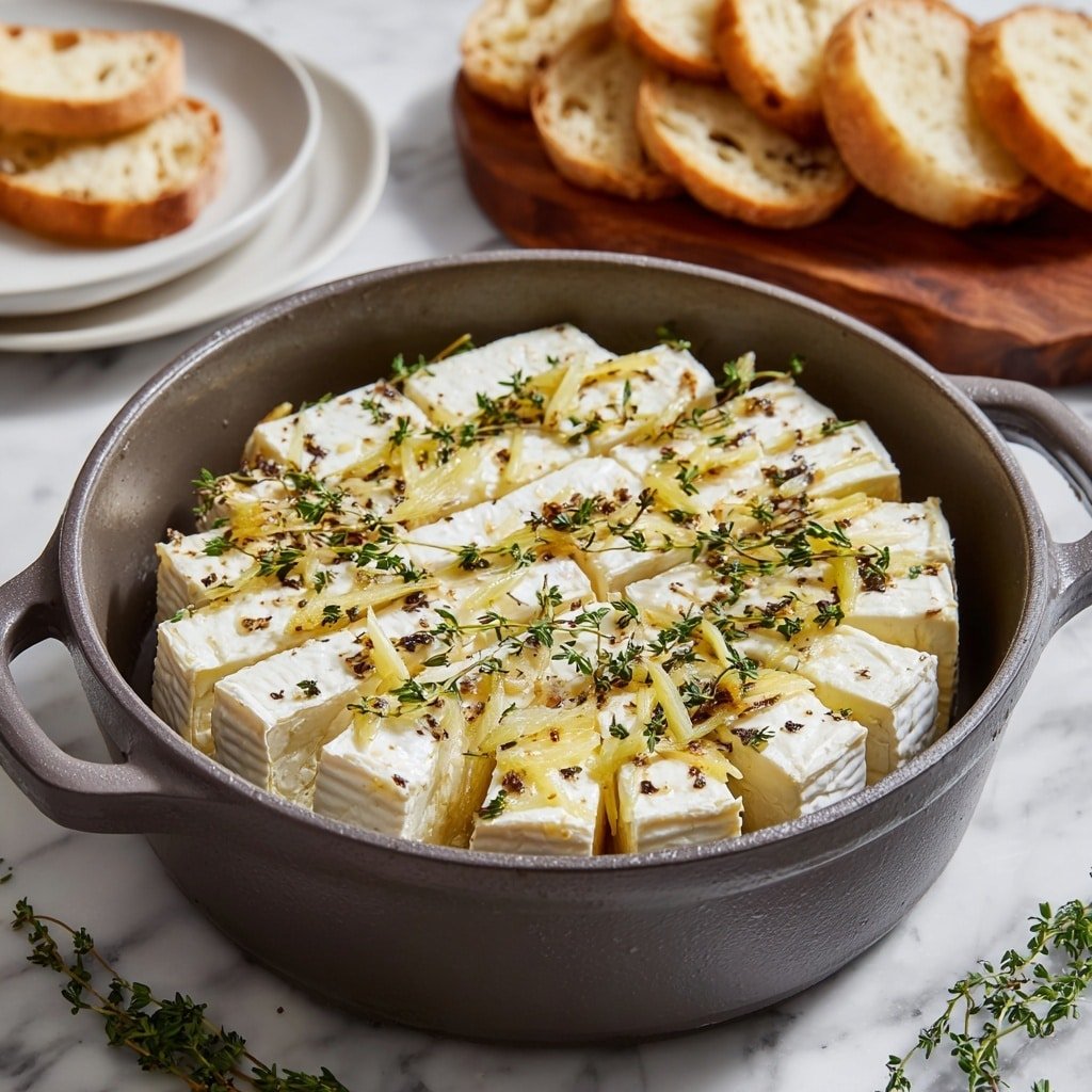 Baked Brie with Garlic & Honey Recipe - Recipe Image — Baked Brie with Garlic & Honey, baked brie appetizer, easy baked brie recipe, garlic honey cheese dip, cozy appetizer ideas