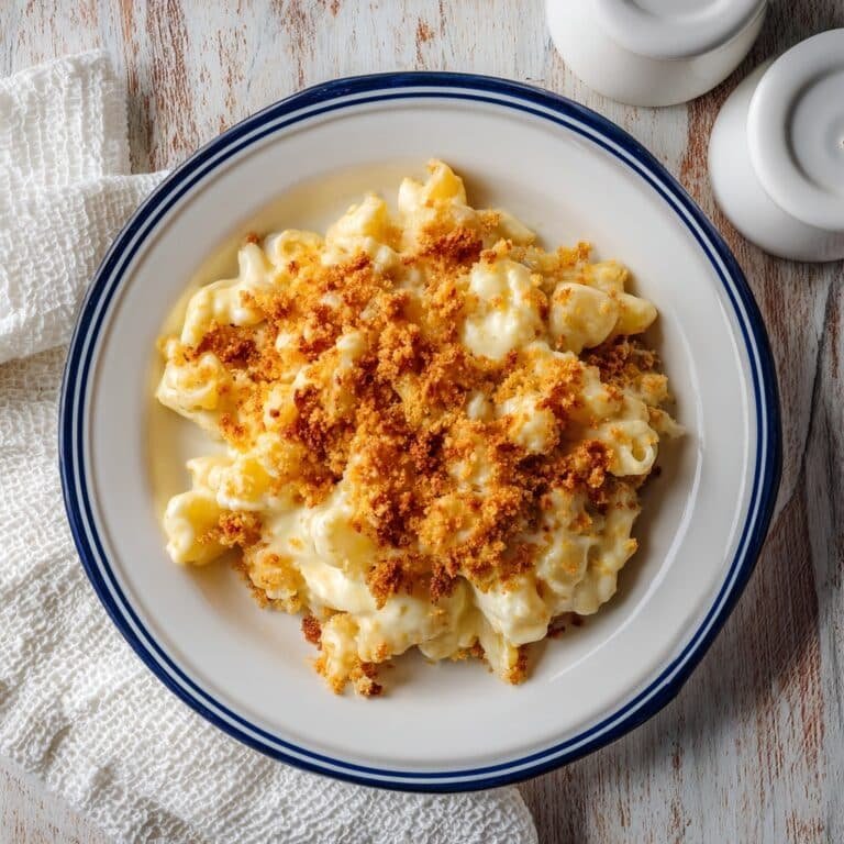 Creamy Baked Mac and Cheese with Smoked Paprika and Crispy Parmesan Breadcrumbs Recipe