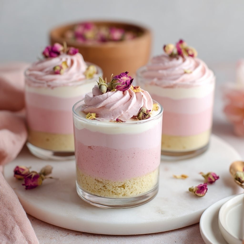 Rose Tiramisu with Mascarpone Recipe - Recipe Image — Rose Tiramisu with Mascarpone, delicate floral tiramisu, easy rose mascarpone dessert, elegant rose-flavored tiramisu, comforting floral Italian dessert