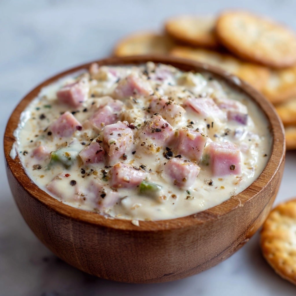 Deviled Ham Spread Recipe - Recipe Image — Deviled Ham Spread, Deviled Ham Spread recipe, homemade deviled ham, easy ham spread, quick ham appetizer